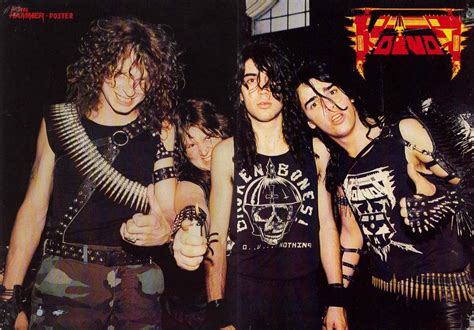 Voivod band - The band reformed in 2002 with Denis "Snake" Bélanger returning on vocals and ex-Metallica member Jason "Jasonic" Newsted performing bass duties in the studio. Voïvod found itself on hiatus once more as guitarist Denis "Piggy" D'Amour was diagnosed with cancer of the colon, he passed away in 2005.